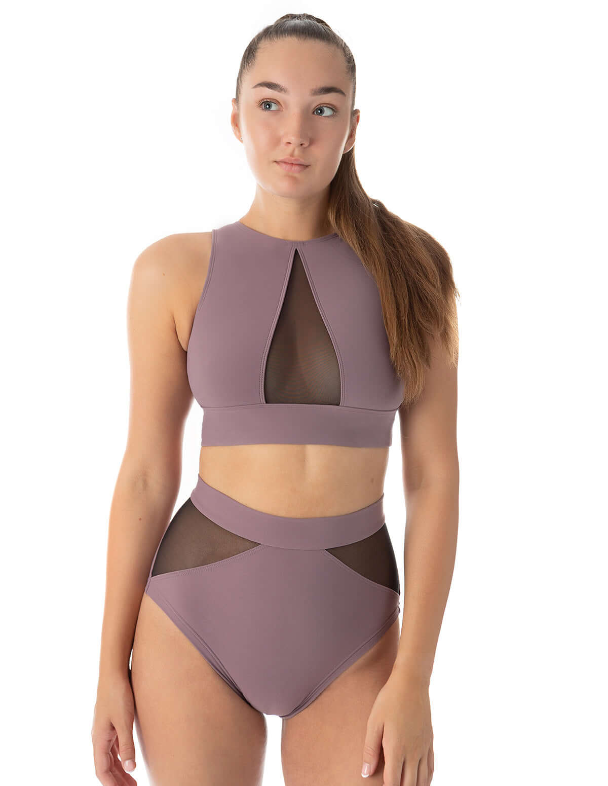 Mesh sports bra for pole dancing and yoga - Rachel