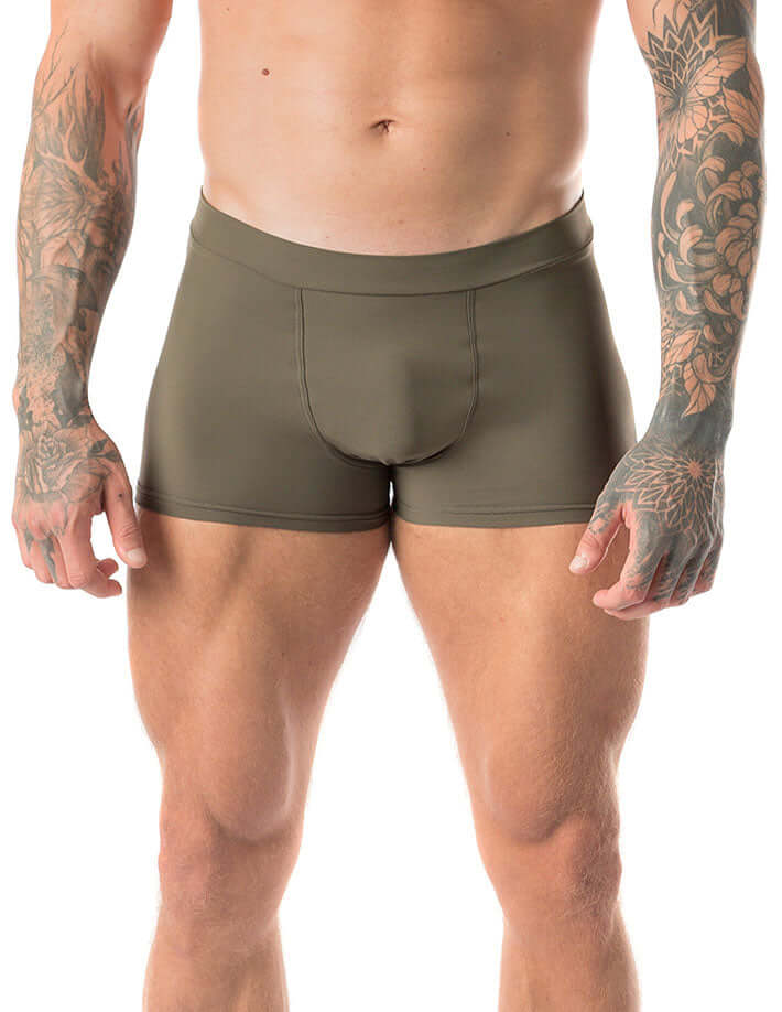 Men’s Bikram yoga shorts, sweatproof Lycra fit  – Mike-4